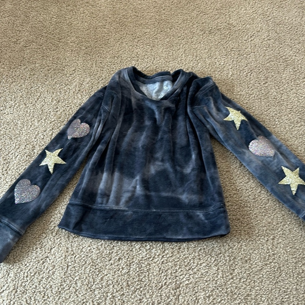 Girls So cozy crewneck fleece top